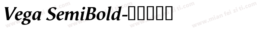 Vega SemiBold字体转换